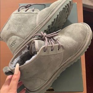 Ugg neumel charcoal gray boots